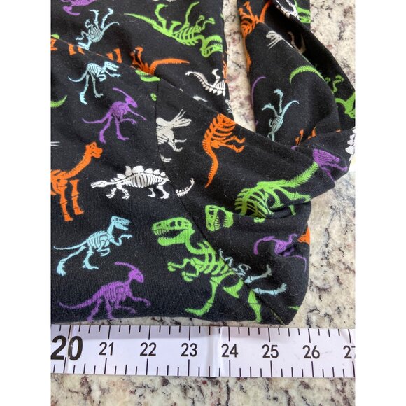 Hyde & Eek Men’s Pajama Top XL Dino Skeleton Halloween Sleepwear Black Cotton - Picture 7 of 7